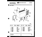 White-Westinghouse AL095N1A1 cabinet and installation parts diagram