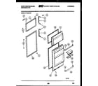 White-Westinghouse RT154LCD1 door parts diagram