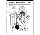 White-Westinghouse RT154LCH1 cabinet parts diagram