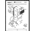 White-Westinghouse RT154LCH1 system and automatic defrost parts diagram
