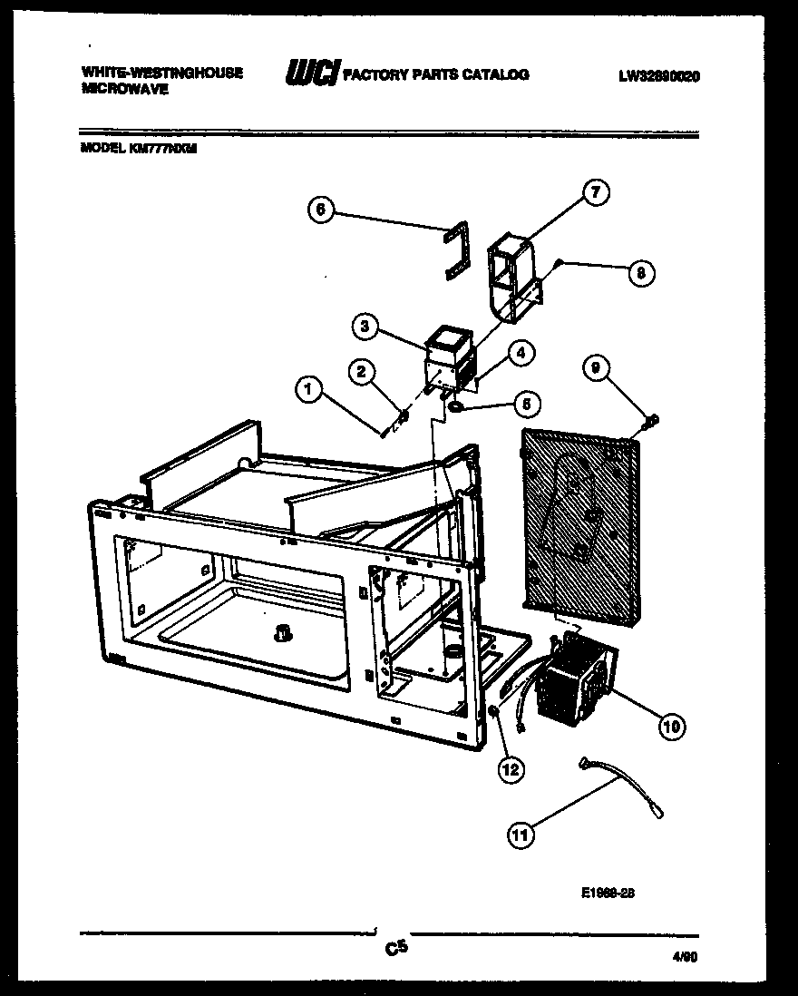 Transformer and magnetron parts