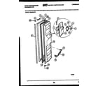 White-Westinghouse RS229MCW1 freezer door parts diagram