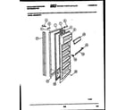 White-Westinghouse RS229MCH1 refrigerator door parts diagram