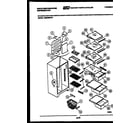 White-Westinghouse RS229MCW1 shelves and supports diagram