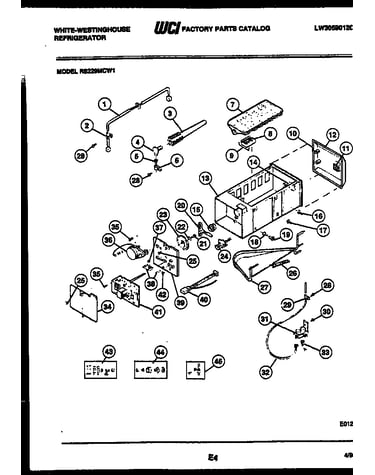 Ice maker and installation parts