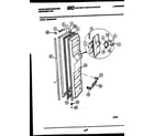 White-Westinghouse RS229MCW0 freezer door parts diagram
