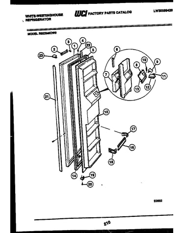 Freezer door parts