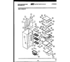 White-Westinghouse RS229MCF0 shelves and supports diagram