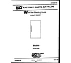 White-Westinghouse FU161LRW3  diagram