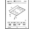 White-Westinghouse KF560GDW6 cooktop parts diagram