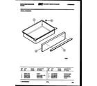 White-Westinghouse KF560GDD6 drawer parts diagram