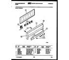 White-Westinghouse KF100KDD4 control panel diagram