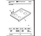 White-Westinghouse KF100KDD4 cooktop parts diagram