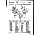 White-Westinghouse LC590LXD2 console and control parts diagram
