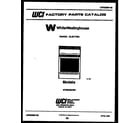 White-Westinghouse KF300GDW5 cover diagram