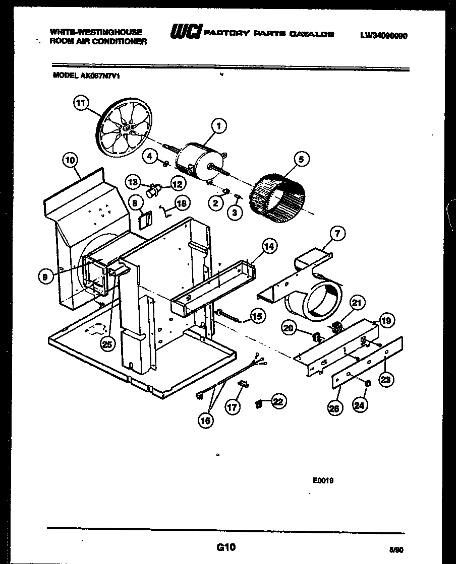 Electrical and air handling parts