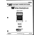 White-Westinghouse KF460GDW6 cover diagram
