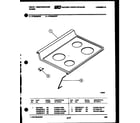 White-Westinghouse KF460GDW7 cooktop parts diagram