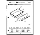 White-Westinghouse KF460GDV7 drawer parts diagram