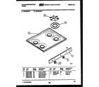 White-Westinghouse GF830HXD6 cooktop parts diagram