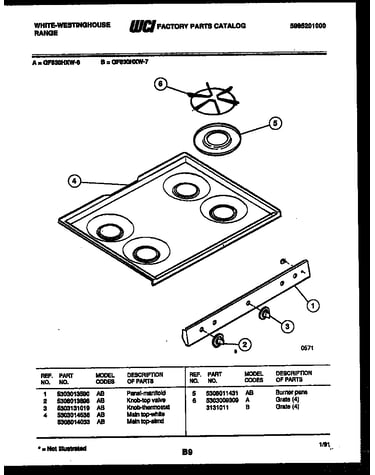 Cooktop parts