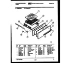 White-Westinghouse GF830HXD6 broiler drawer parts diagram