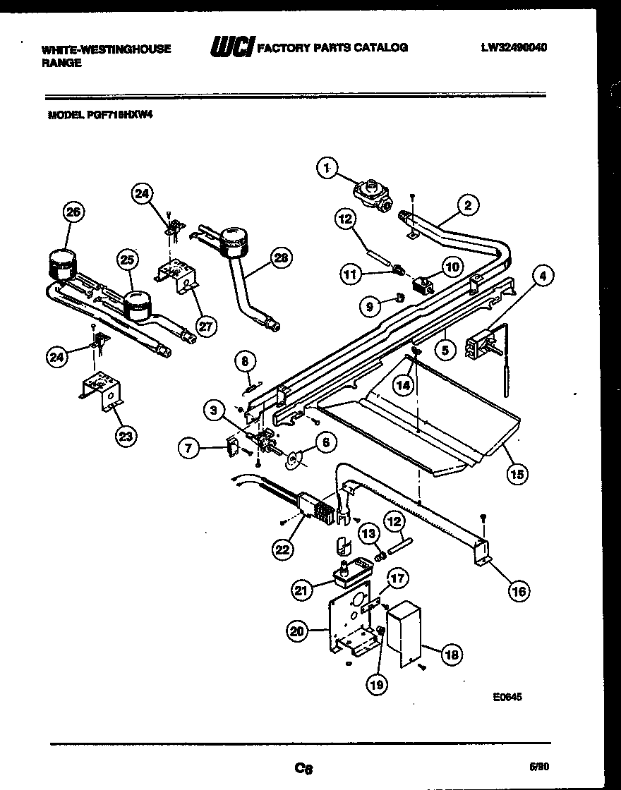 Burner, manifold and gas control