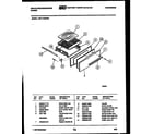 White-Westinghouse PGF716HXW4 broiler drawer parts diagram