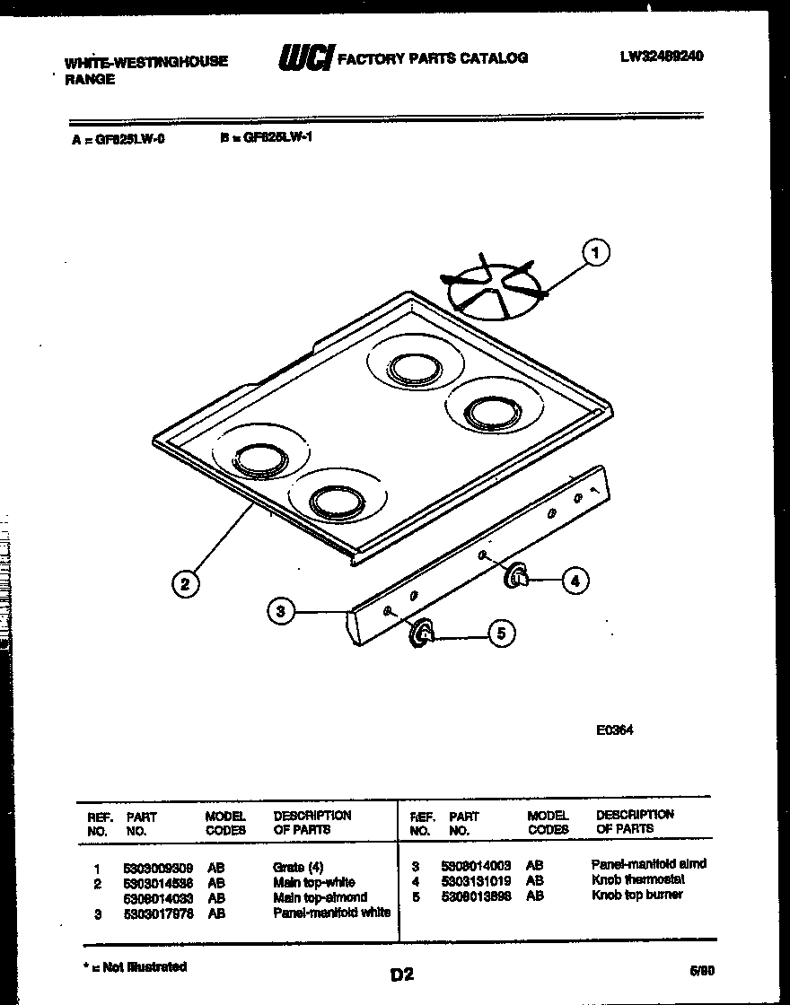 COOKTOP PARTS