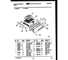 White-Westinghouse GF625LD0 broiler drawer parts diagram