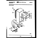 White-Westinghouse RC141MCF0 system and automatic defrost parts diagram