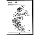White-Westinghouse PRT154MCF0 shelves and supports diagram