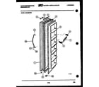 White-Westinghouse RS192MCV0 freezer door parts diagram