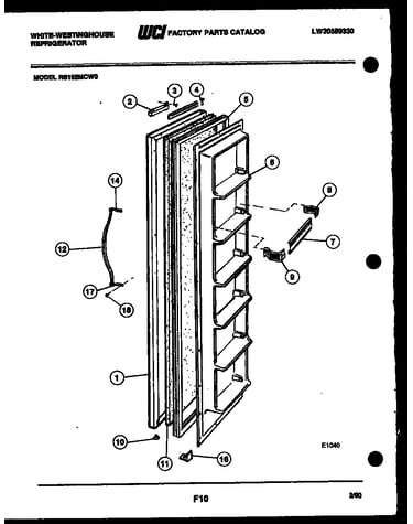Freezer door parts