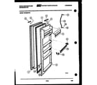 White-Westinghouse RS192MCH0 refrigerator door parts diagram