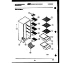 White-Westinghouse RS192MCH0 shelves and supports diagram