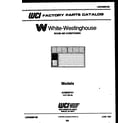 White-Westinghouse AC082N7A1 front cover diagram