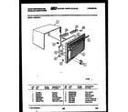 White-Westinghouse AC082N7A1 cabinet parts diagram