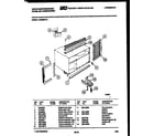 White-Westinghouse AC082N7A1 cabinet and installation parts diagram