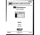 White-Westinghouse AC051N7Z1 front cover diagram