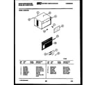 White-Westinghouse AC051N7Z1 cabinet parts diagram