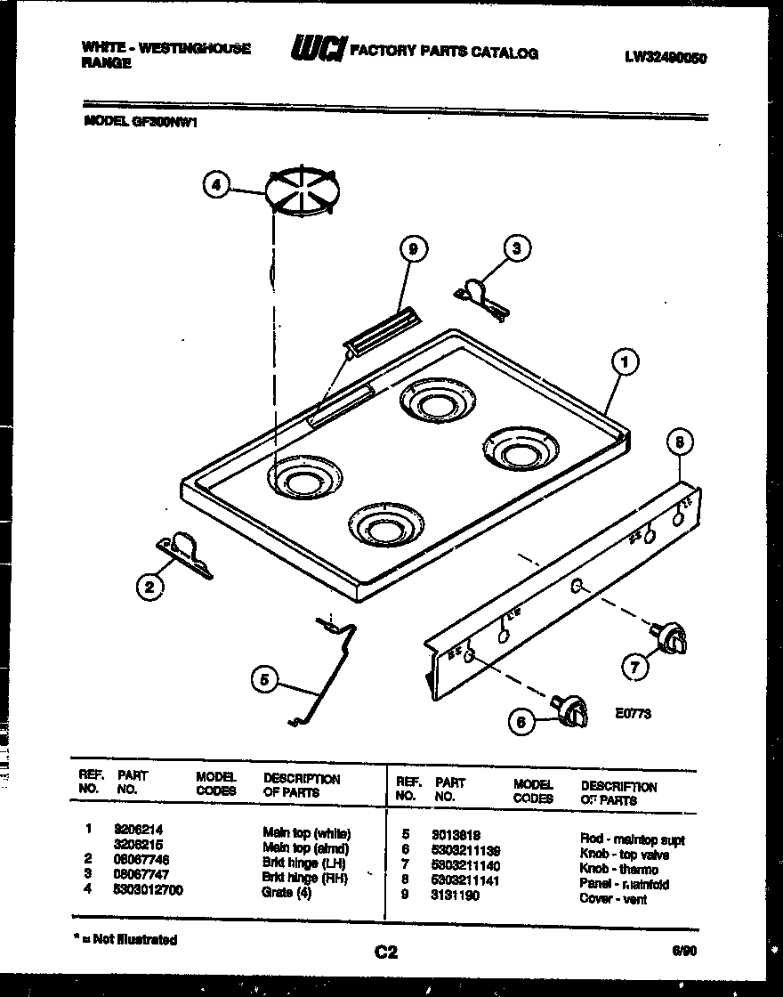 Cooktop parts