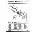 White-Westinghouse GF300ND1 broiler drawer parts diagram