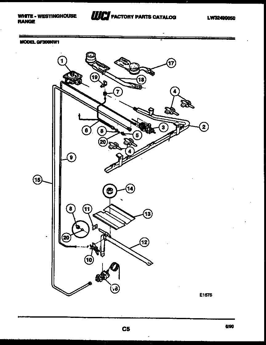 Burner, manifold and gas control