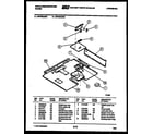 White-Westinghouse GF780KXW2 burner box parts diagram