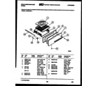 White-Westinghouse GF620HXW4 broiler drawer parts diagram