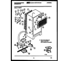 White-Westinghouse RT175MCF1 system and automatic defrost parts diagram