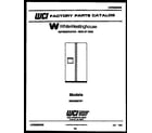 White-Westinghouse RS220MCD1 front cover diagram
