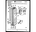 White-Westinghouse RS220MCW1 freezer door parts diagram