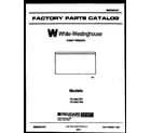 White-Westinghouse FC182LTW7  diagram